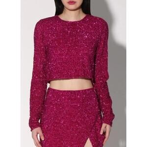 Walter Baker Milly Megan Top Magenta Rush